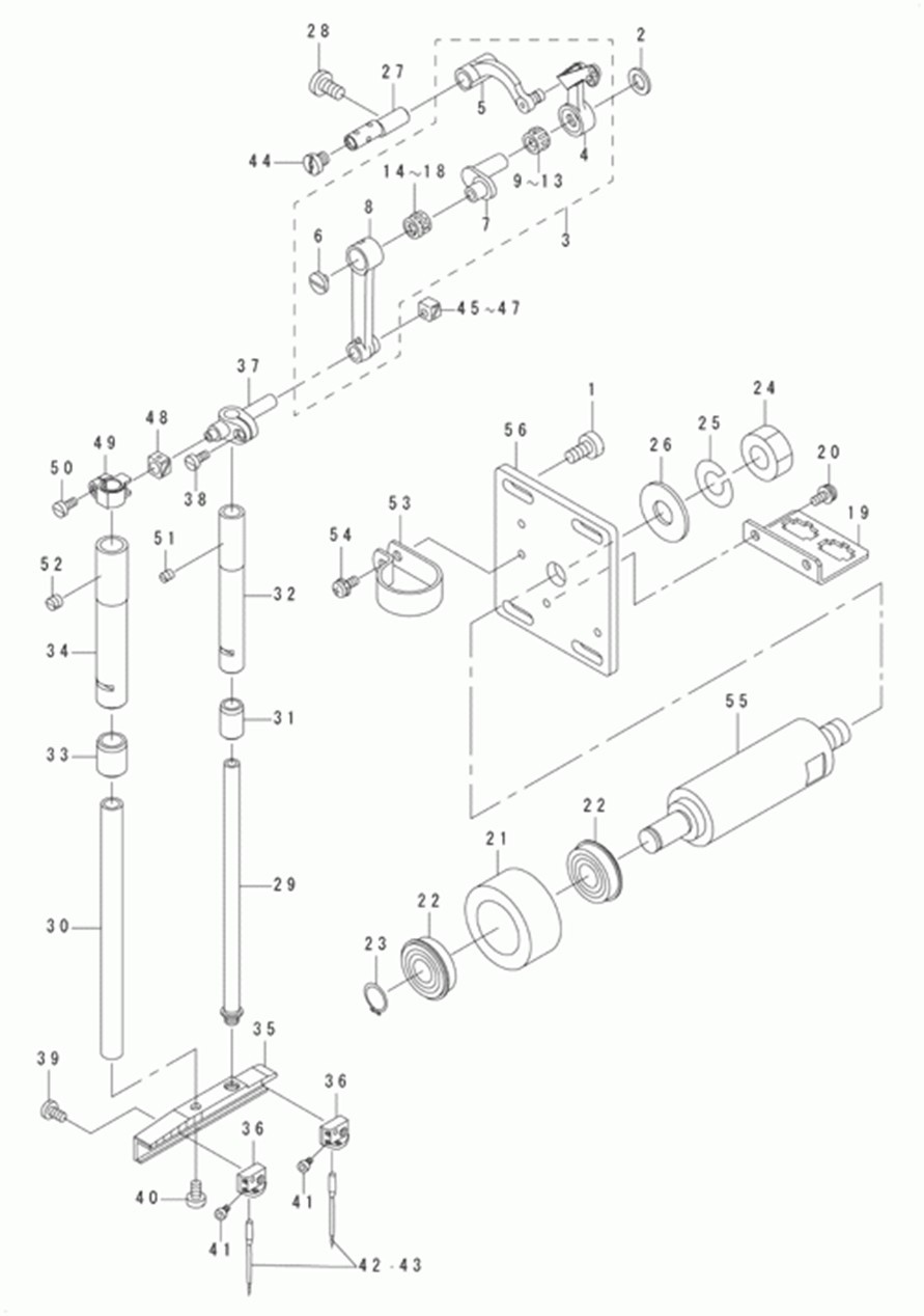 MOL-254 - 2. NEEDLE BAR COMPONENTS фото