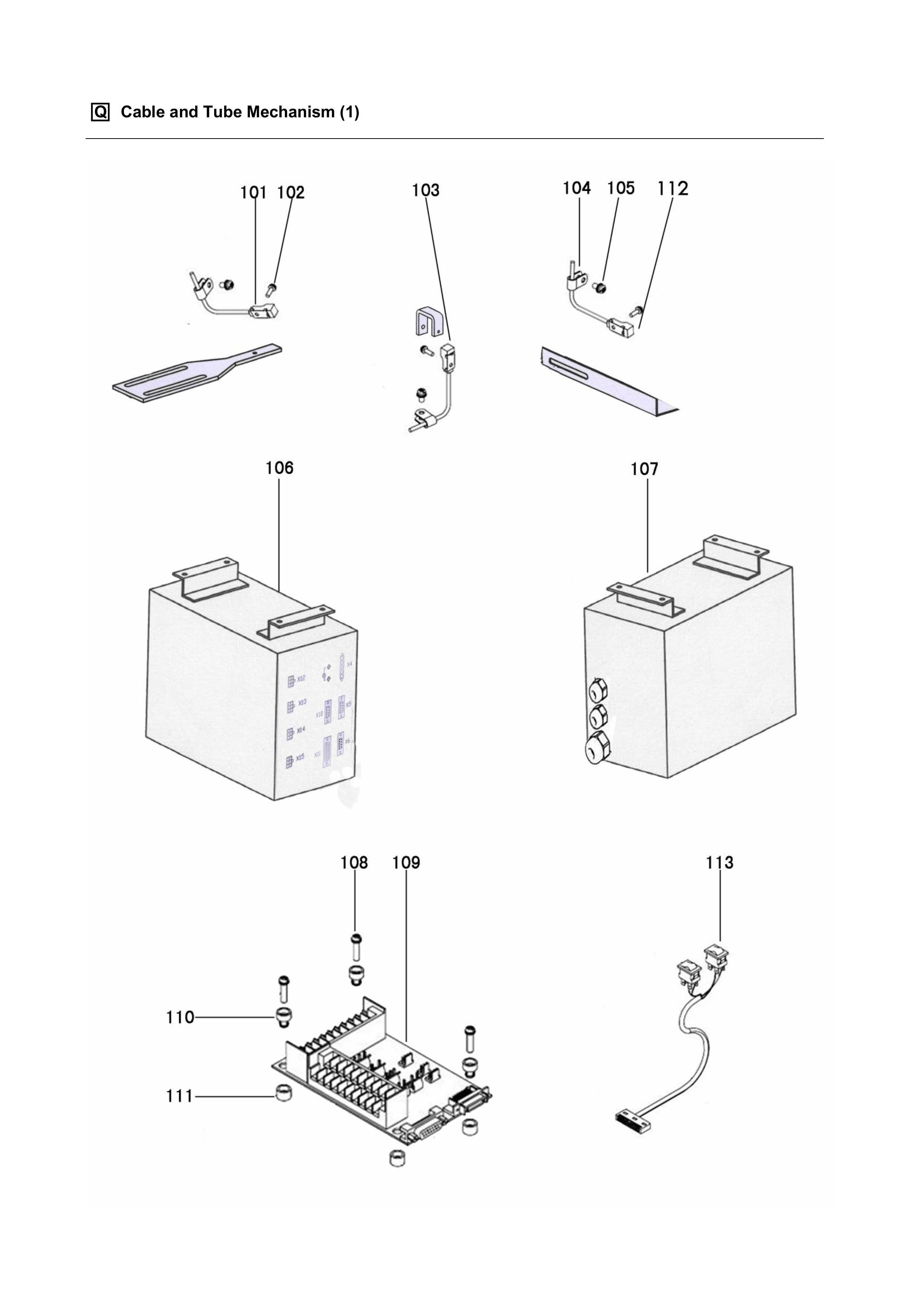 13 CABLE AND TUBE MECHANISM фото