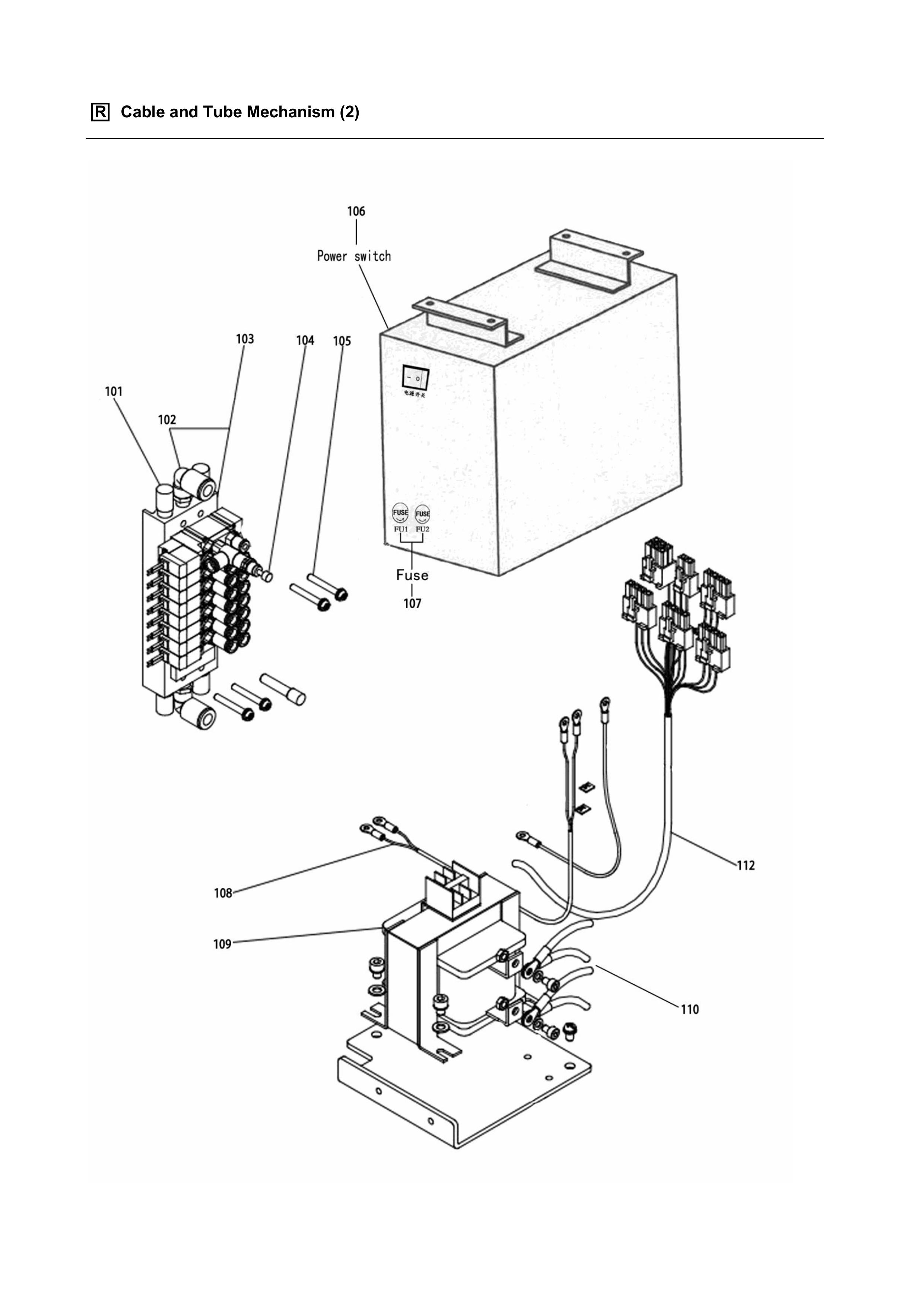 14 CABLE AND TUBE MECHANISM фото