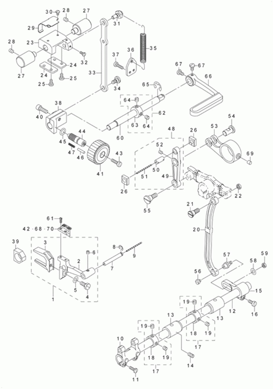 LU-1510 - 5.FEED MECHANISM COMPONENTS фото