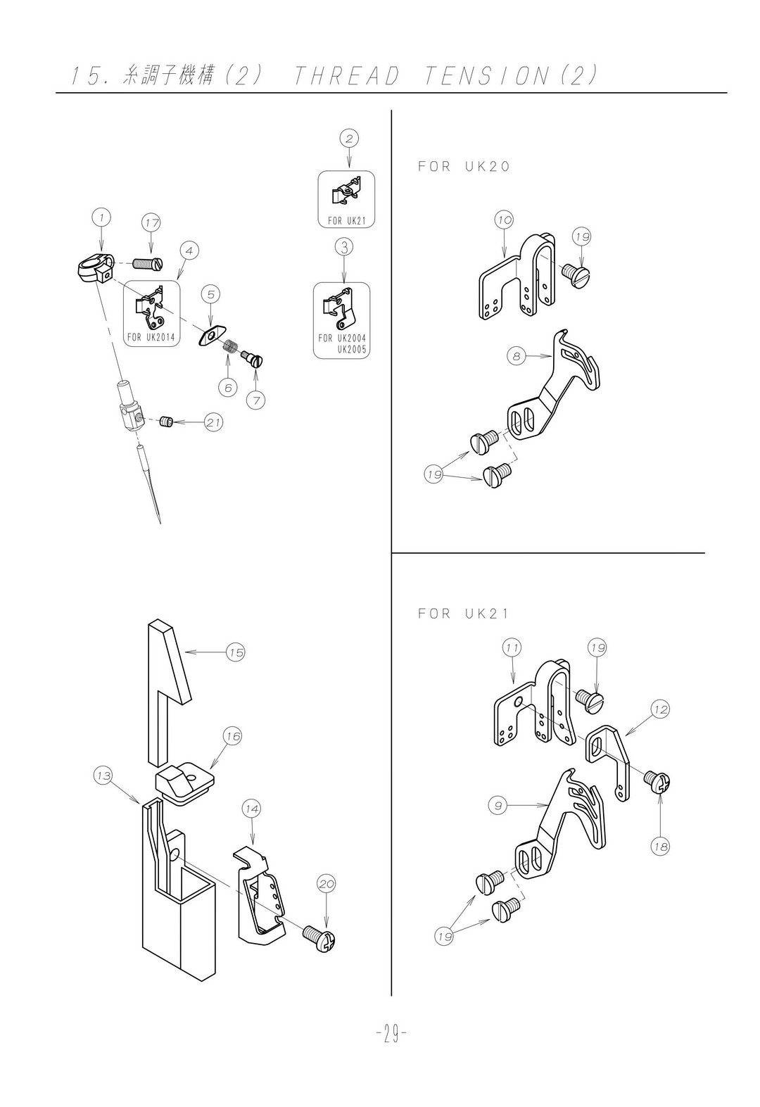 15 THREAD TENSION