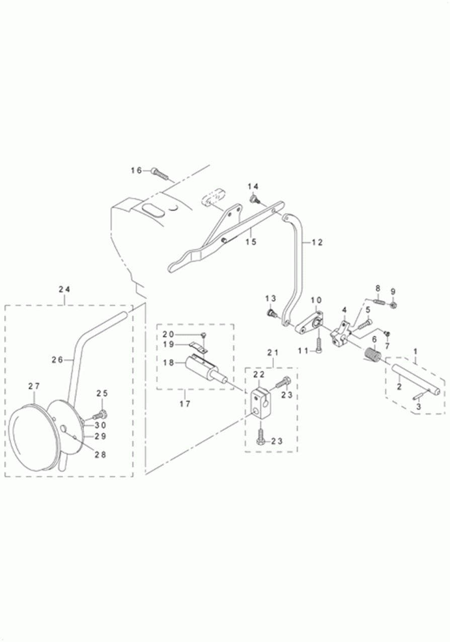 DNU-1541-7 - 10.KNEE LIFTING MECHANISM COMPONENTS фото