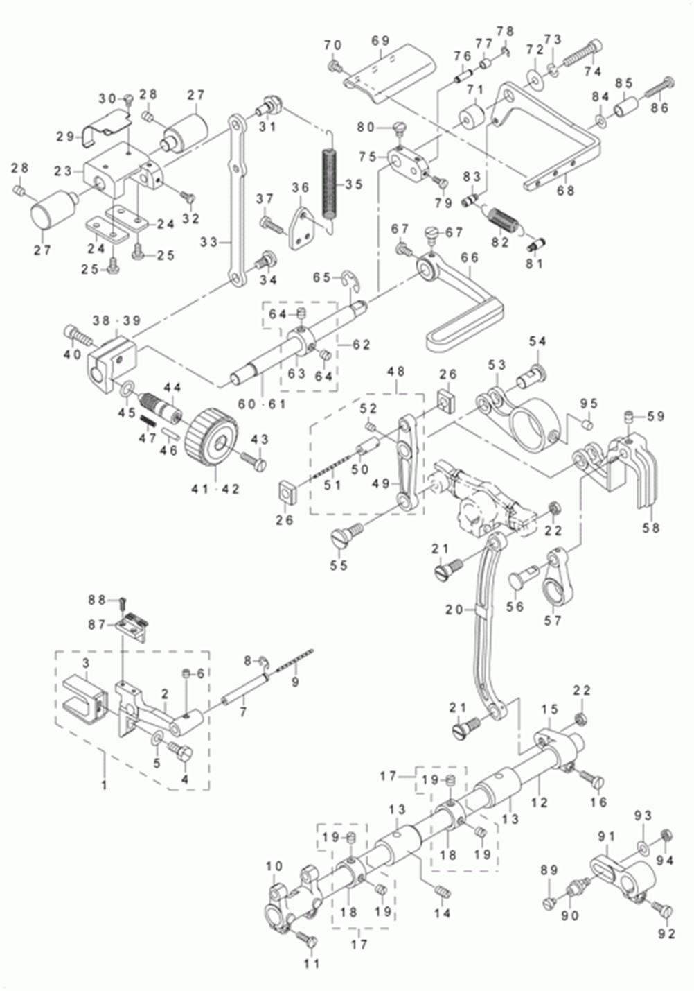 LU-1508H - 5.FEED MECHANISM COMPONENTS фото