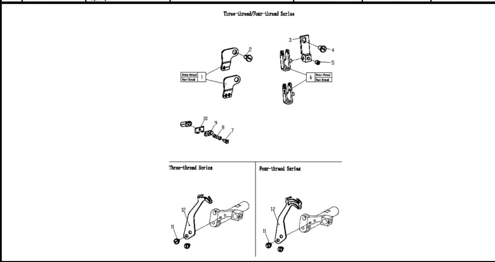 6 THREAD GUIDE AND THREAD TAKEUP