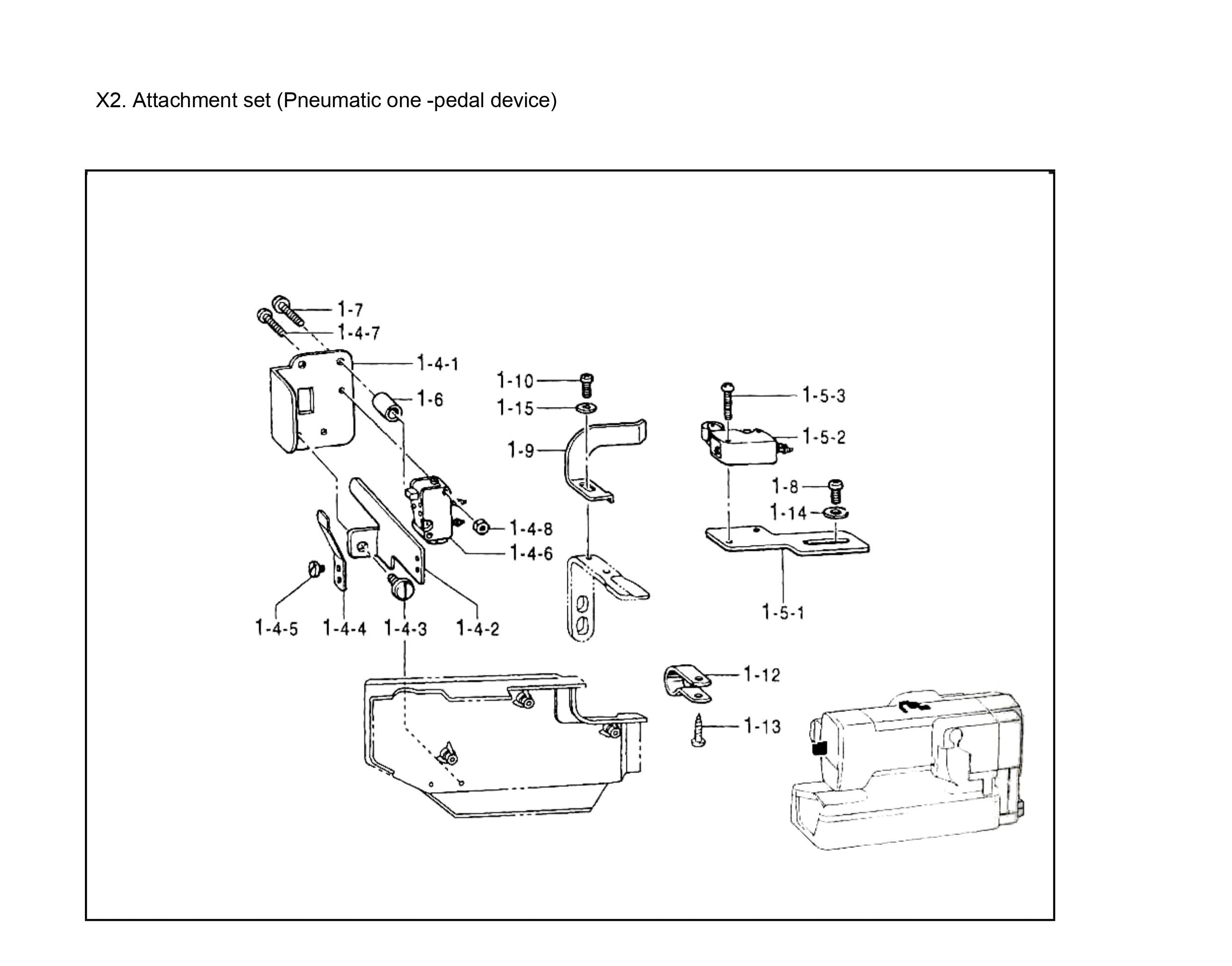 26 ATTACHMENT SET (PNEUMATIC ONE - PEDAL DEIVICE)