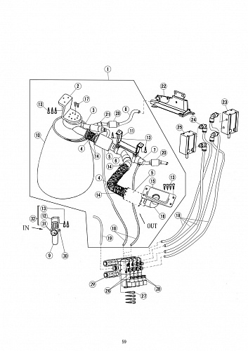 28 Suction of dust collection device (for 4P medles)