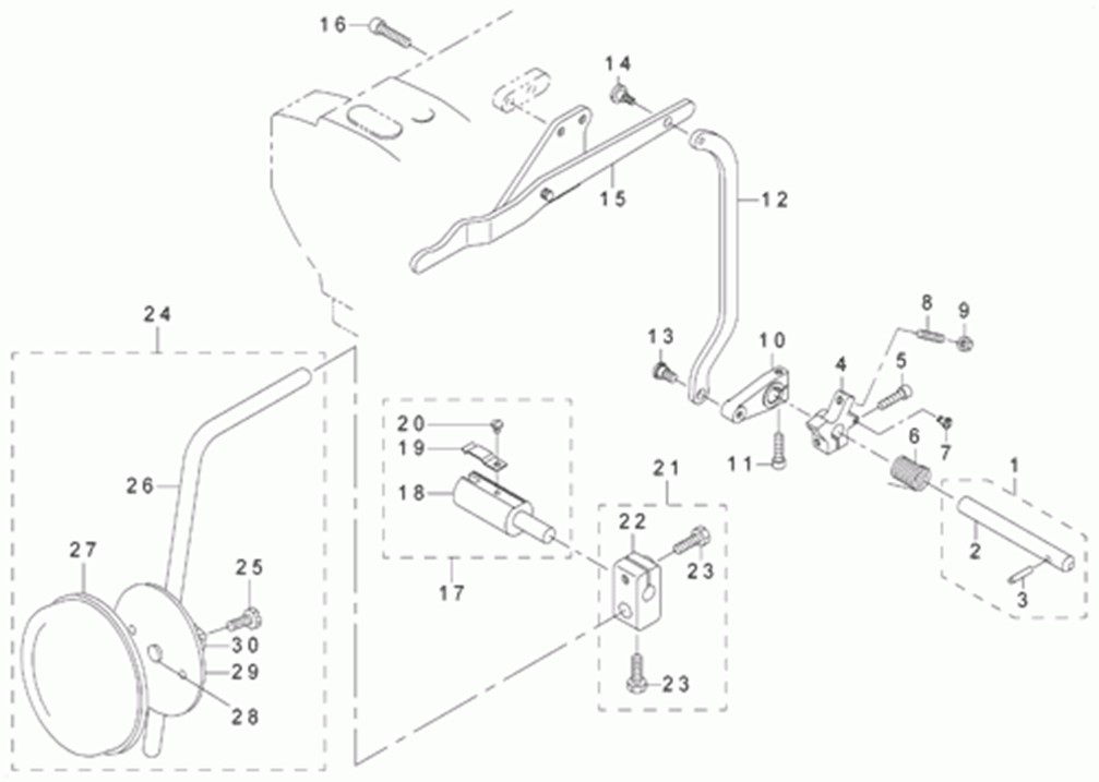 DNU-1541S - 9. KNEE LIFTING COMPONENTS фото