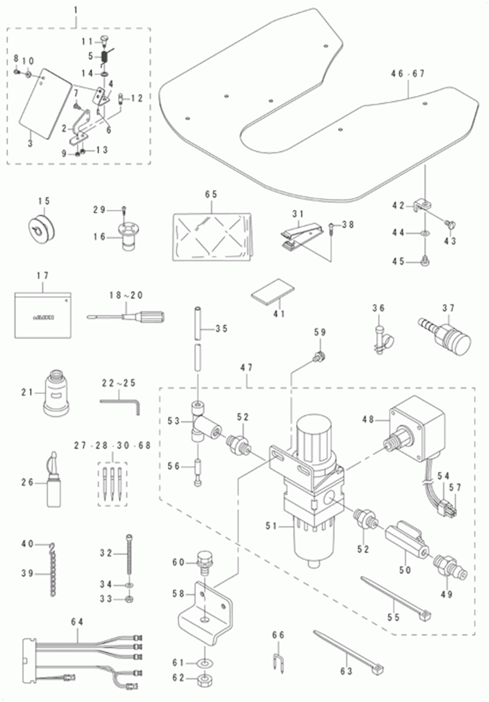 LK-1942GA - 20.ACCESSORIE PART COMPONENTS фото