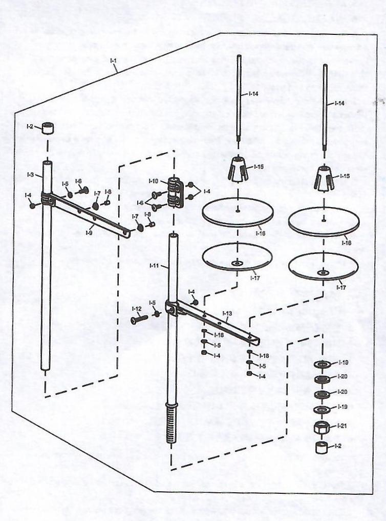 10 COMPONENTS OF THREAD-RUNNING STAND фото
