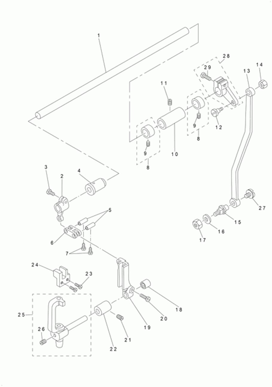 DLN-5410N - 6. NEEDLE BAR FRAME COMPONENTS фото