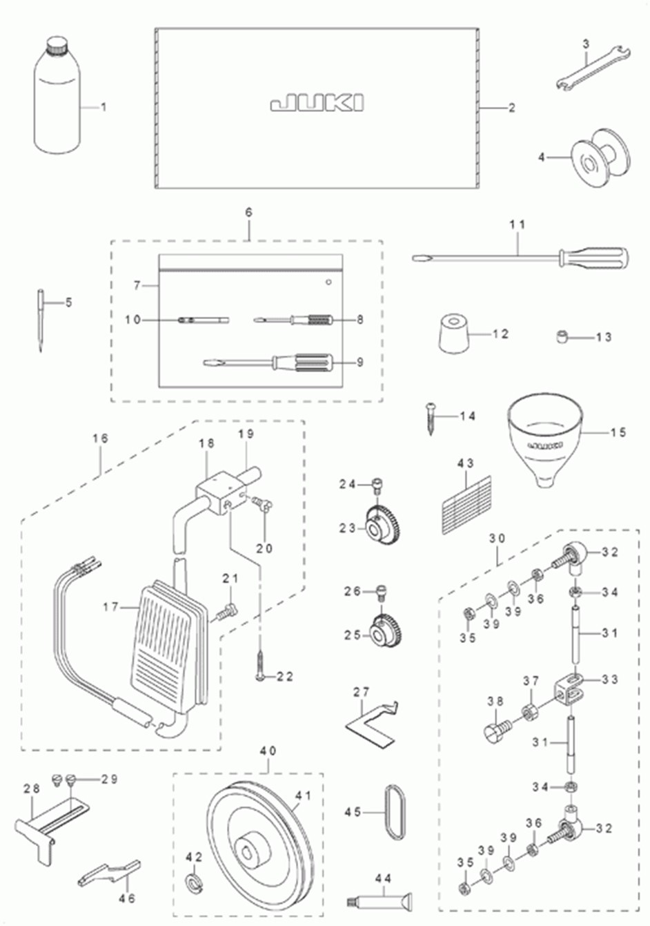 DLN-6390-7 - 16.ACCESSORIE PARTS COMPONENTS фото