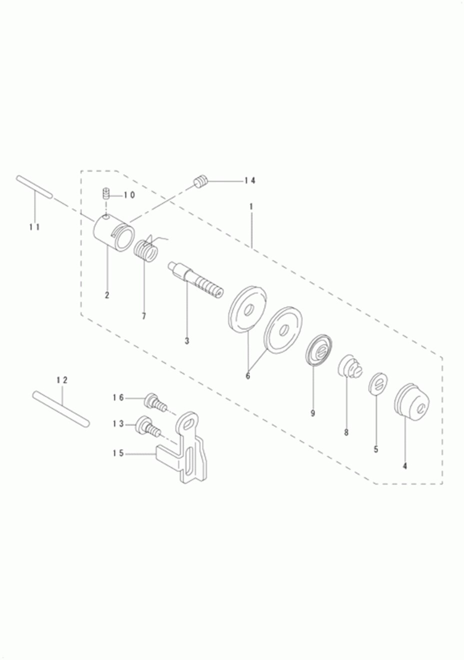 DU-140 - 7.THREAD TENSION COMPONENTS фото