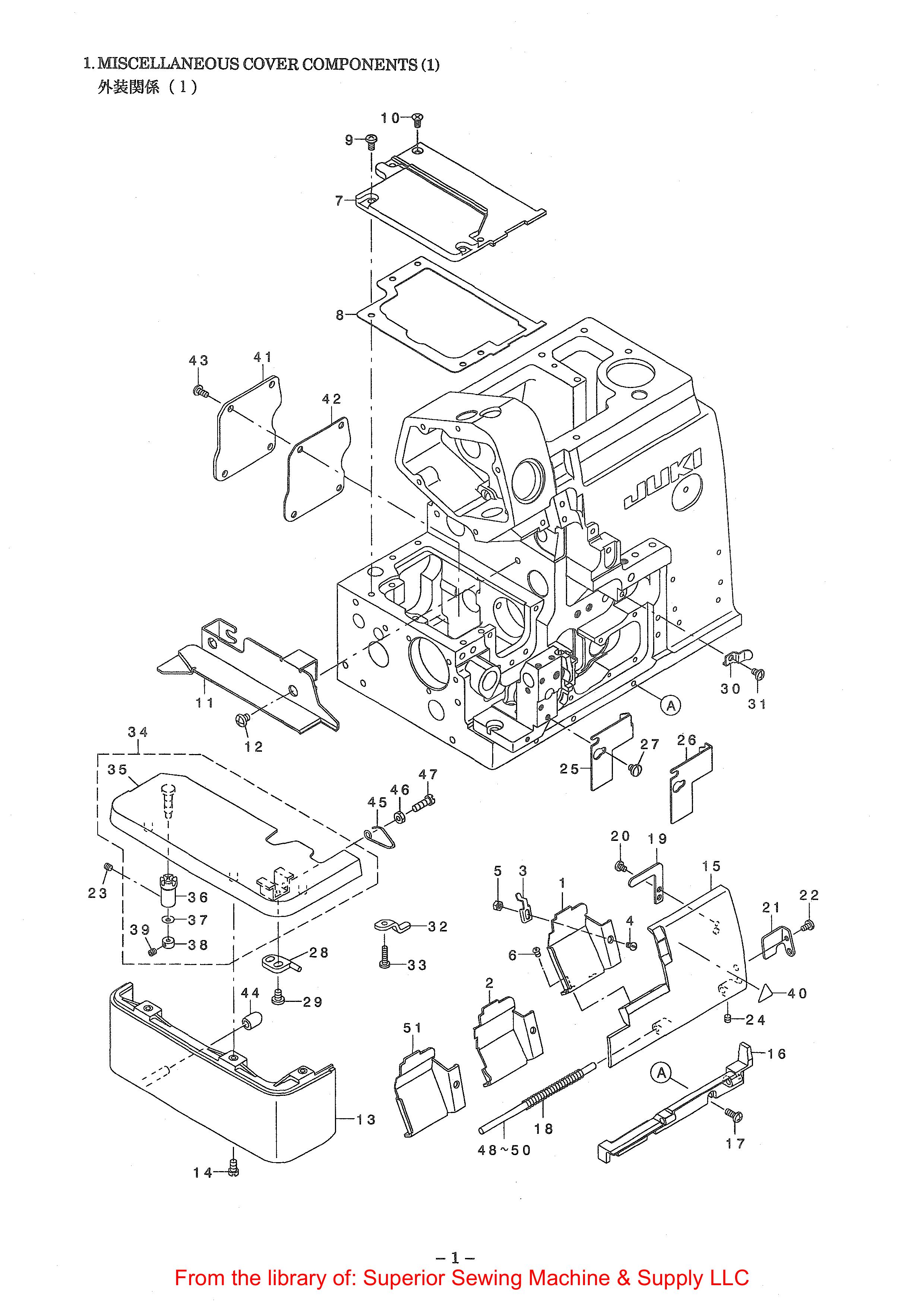 1 MISCELLANEOUS COVER COMPONENTS фото