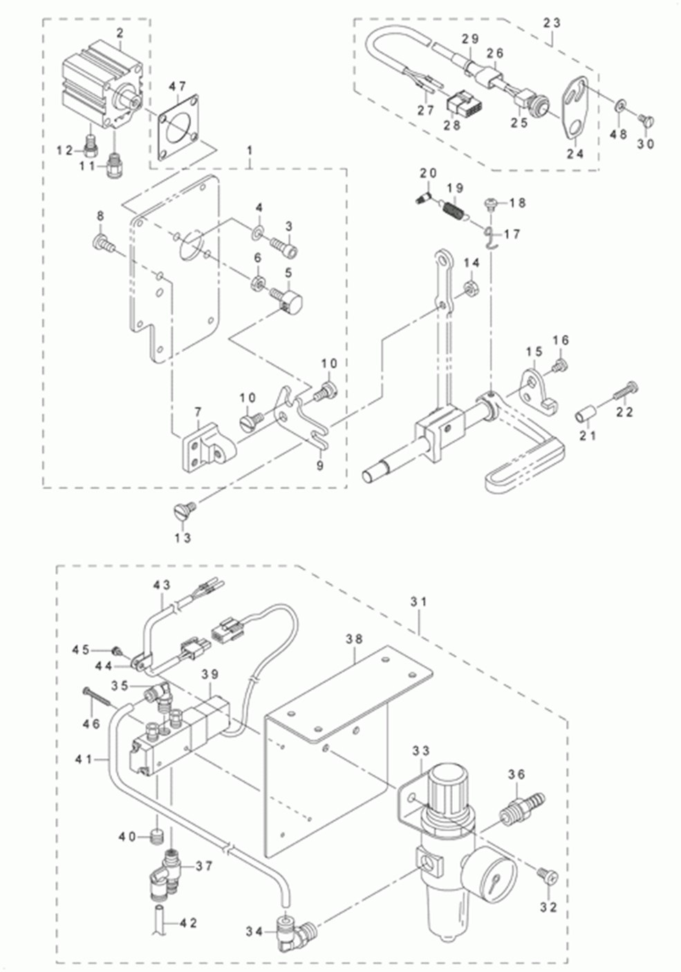 LU-1508H - 14.AUTOMATIC BACK COMPONENTS (FOR LU-1508 OPTIONAL PARTS) фото