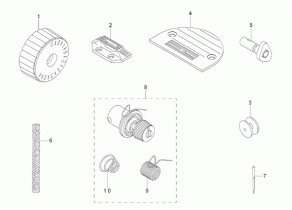 DDL-8700 - 11. EXCLUSIVE PARTS FOR DDL-8700A фото