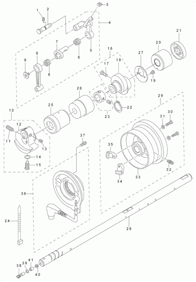 DLM-5400N-7 - 2. MAIN SHAFT COMPONENTS фото