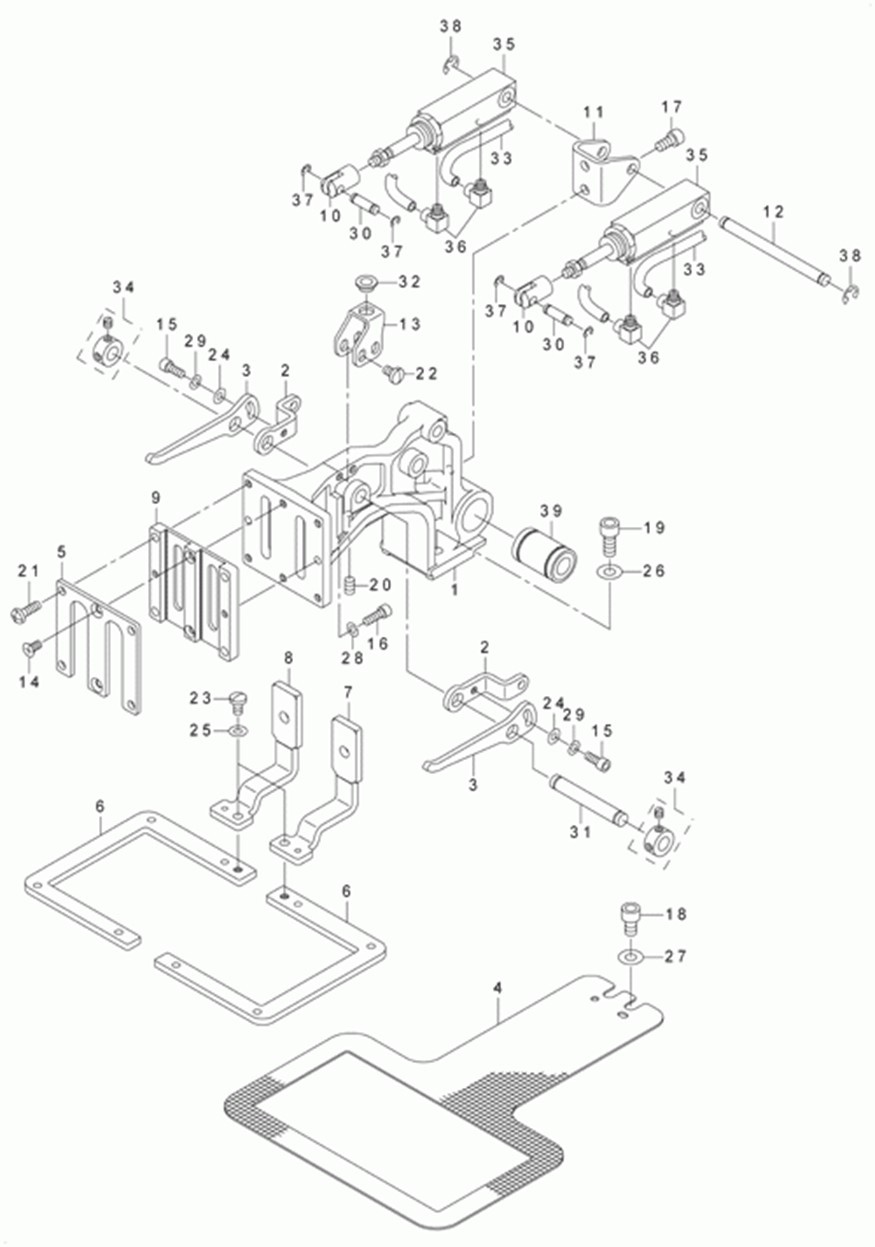 AMS-210D - 13.CLOTH FEED MECHANISM COMPONENTS(FOR 210DSL,210DHL) фото