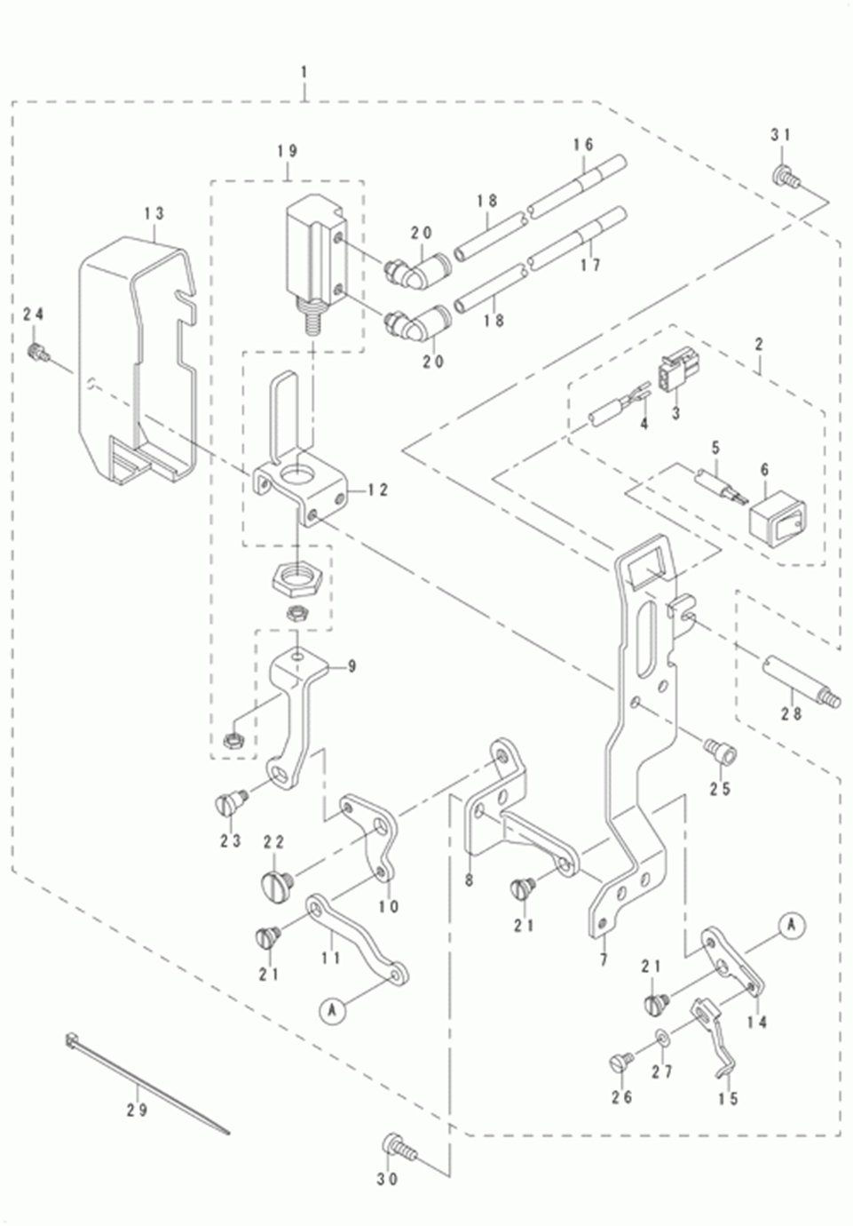 LK-1942HA - 7.WIPER MECHANISM COMPONENTS фото