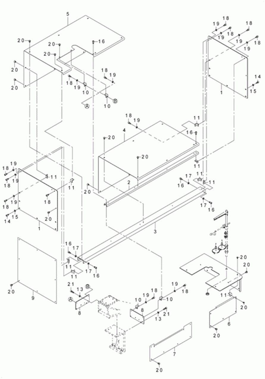 AVP-875S - 28. MAIN BODY COVER COMPONENTS фото