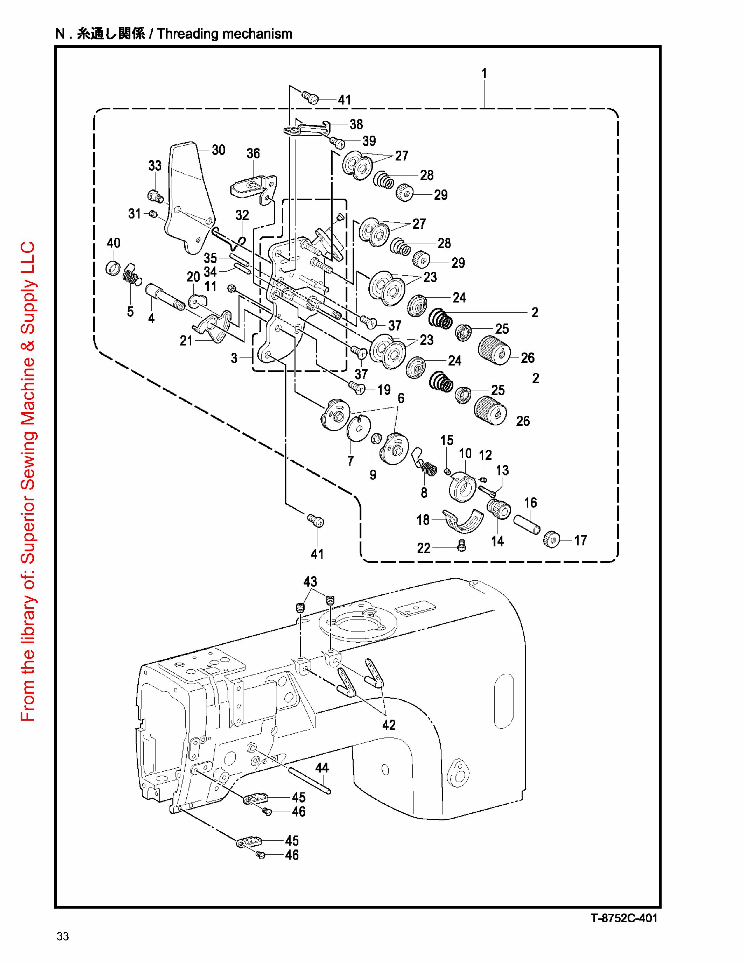 14 THREADING MECHANISM фото