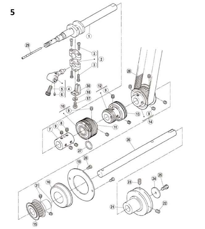 5 Hook Shaft Assemblies