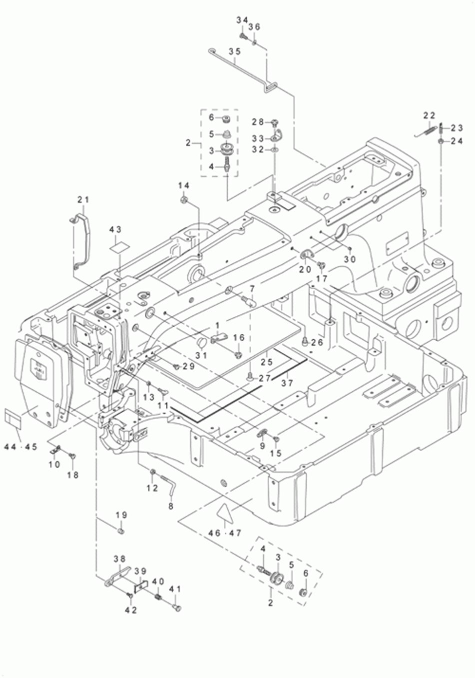 AMS-224C - 2.FRAME & MISCELLANEOUS COVER COMPONENTS (2) фото