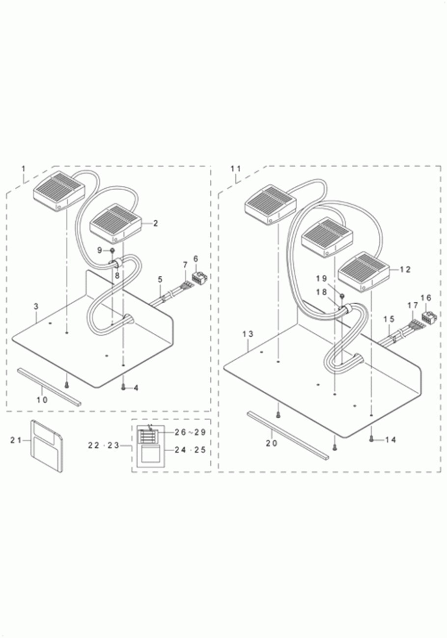 AMS-210D - 21.PEDAL & ELECTRICAL EQUIPMENT ACCESSORIE PART COMPONENTS фото