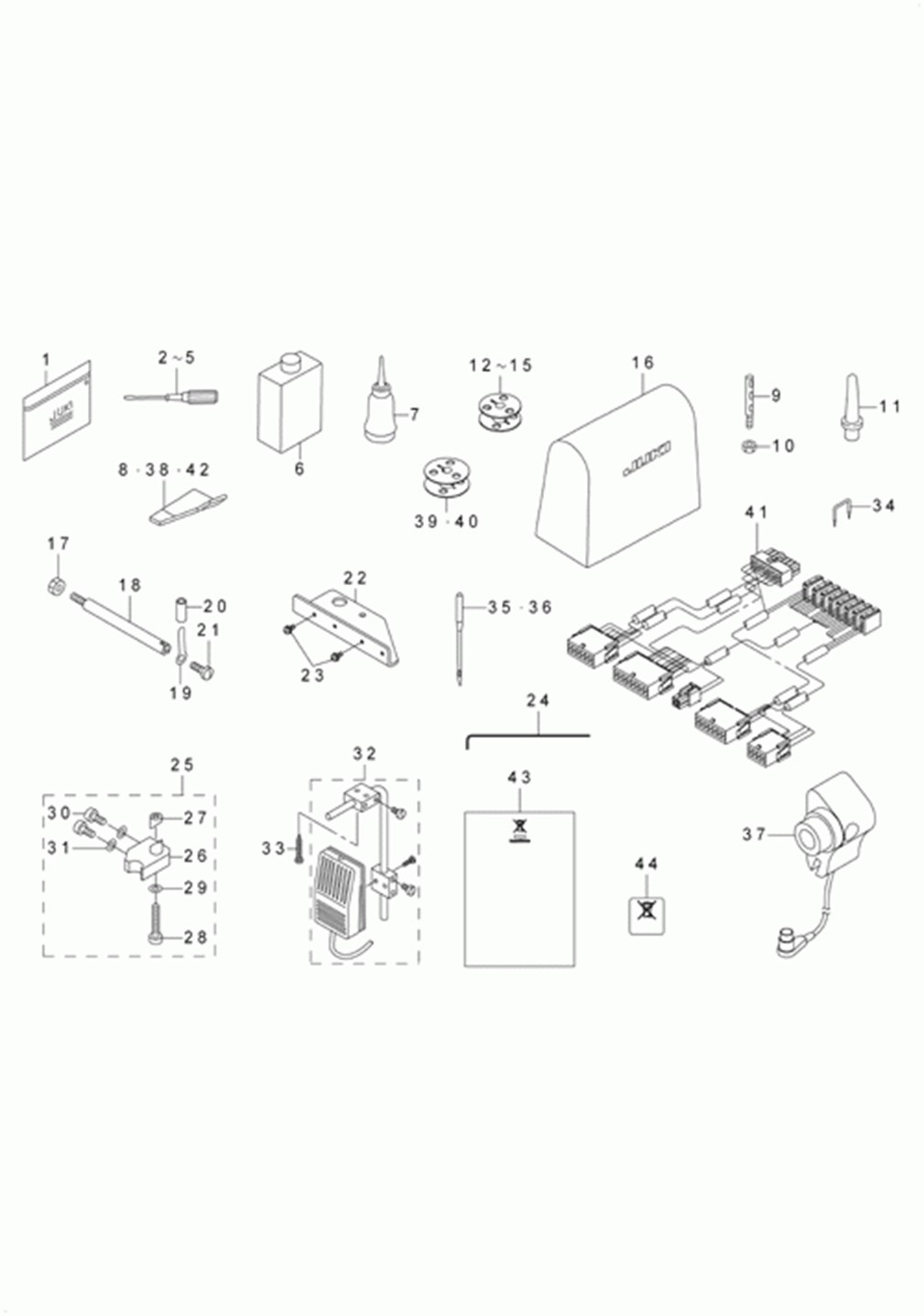 LU-2260N-7 - 24.ACCESSORIES PARTS COMPONENTS фото