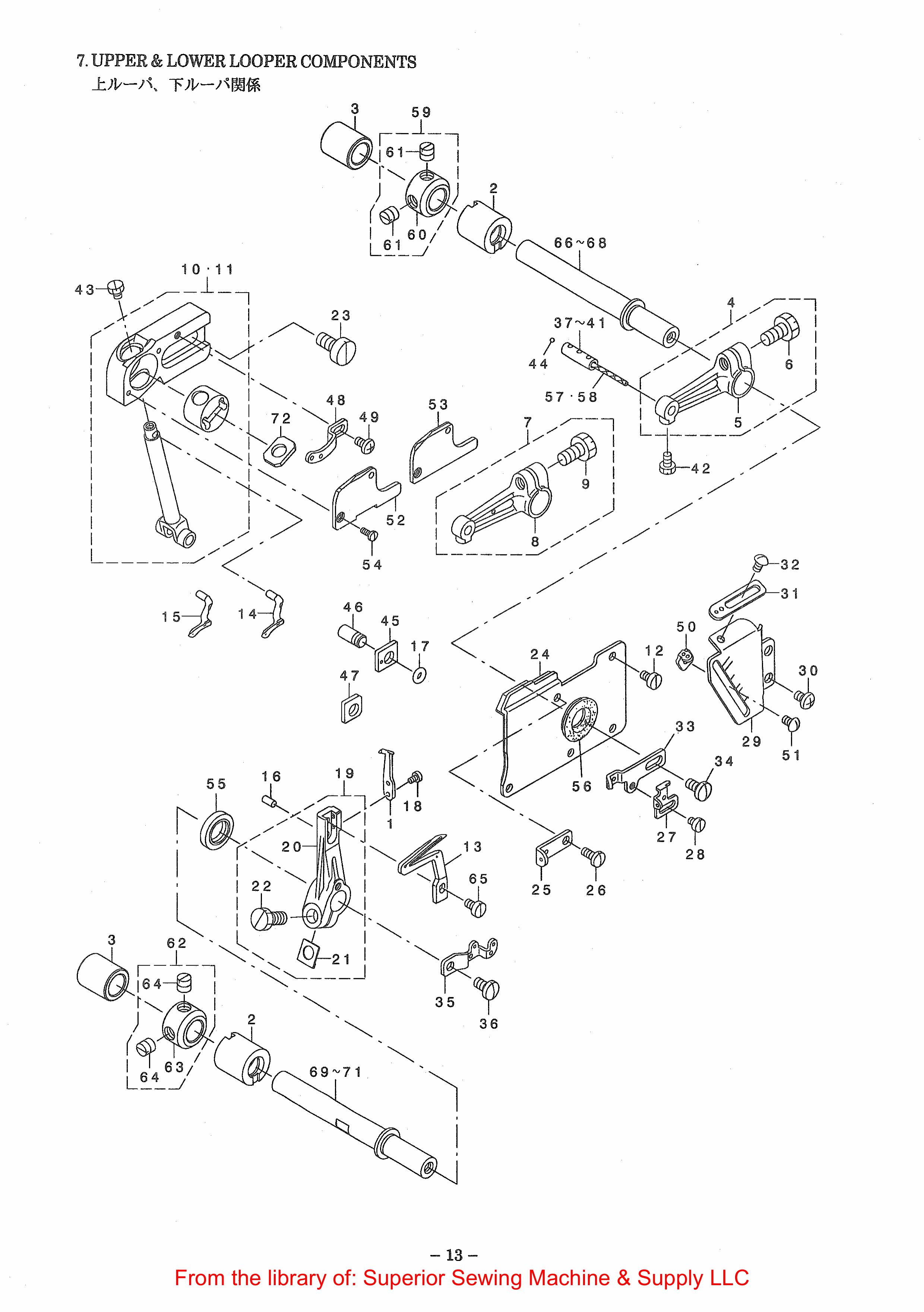 5 UPPER LOWER LOOPER COMPONENTS фото