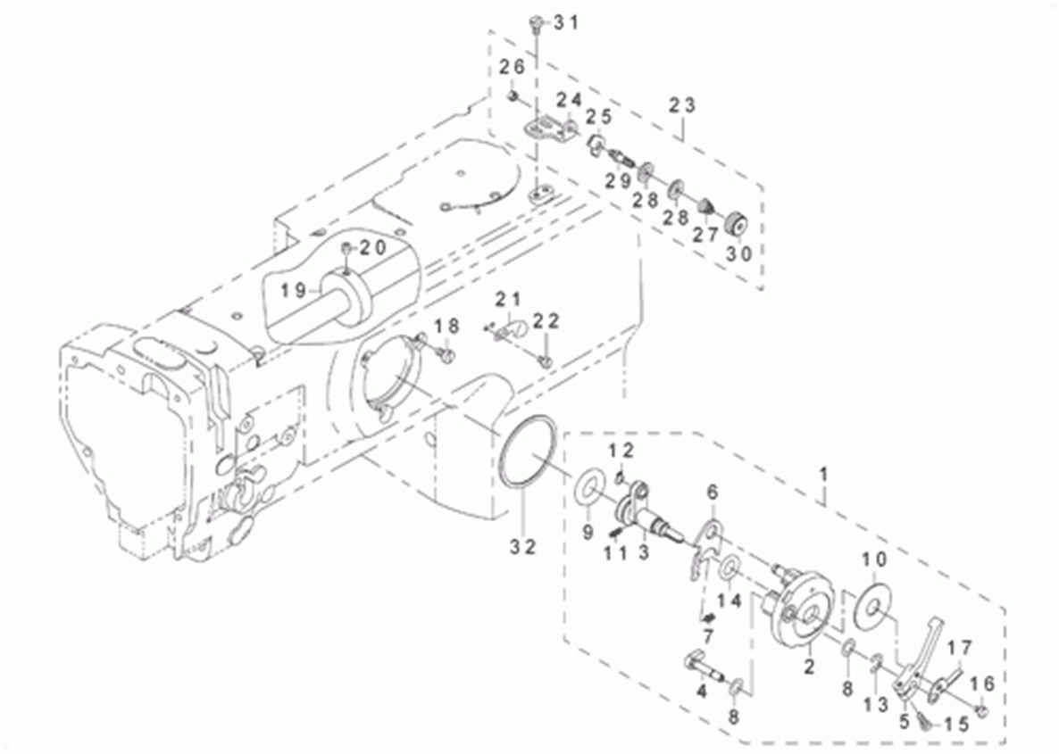 DNU-1541S - 10. LOWER THREAD WINDER MECHANISM COMPONENTS фото