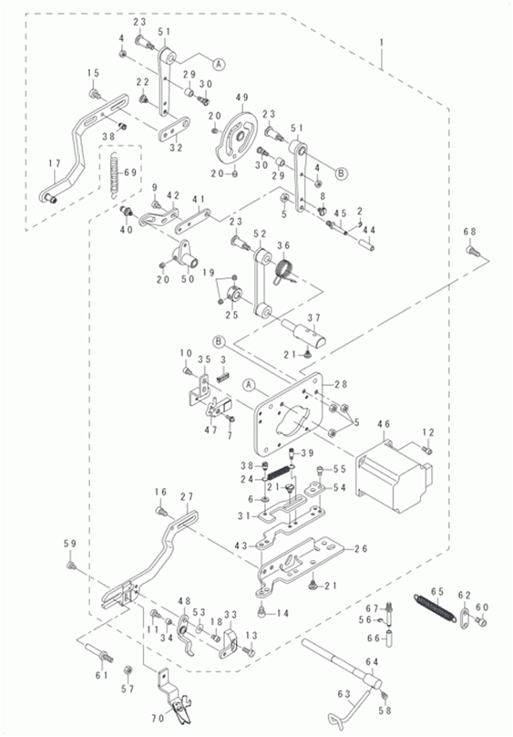 LBH-1790 - 7. NEEDLE THREAD TRIMMER COMPONENTS фото