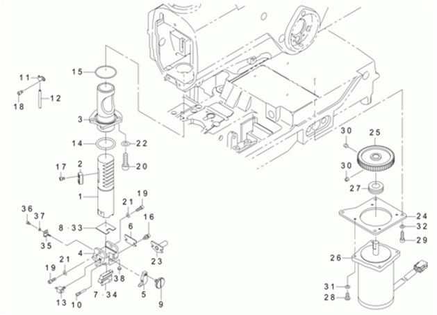 MEB-3200CS - 24. CLOTH CUTTING COMPONENTS (2) фото