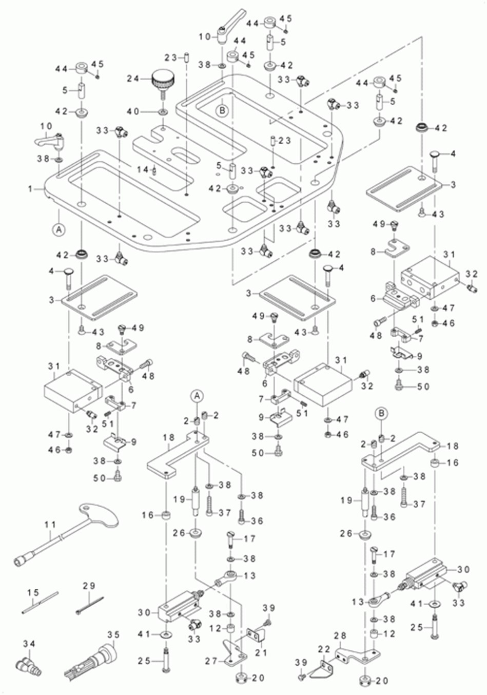 AVP-875A - 22. FOLDING BASE PLATE UNIT фото