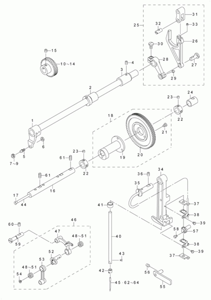 AVP-875S - 4. NEEDLE BAR COMPONENTS (1) фото