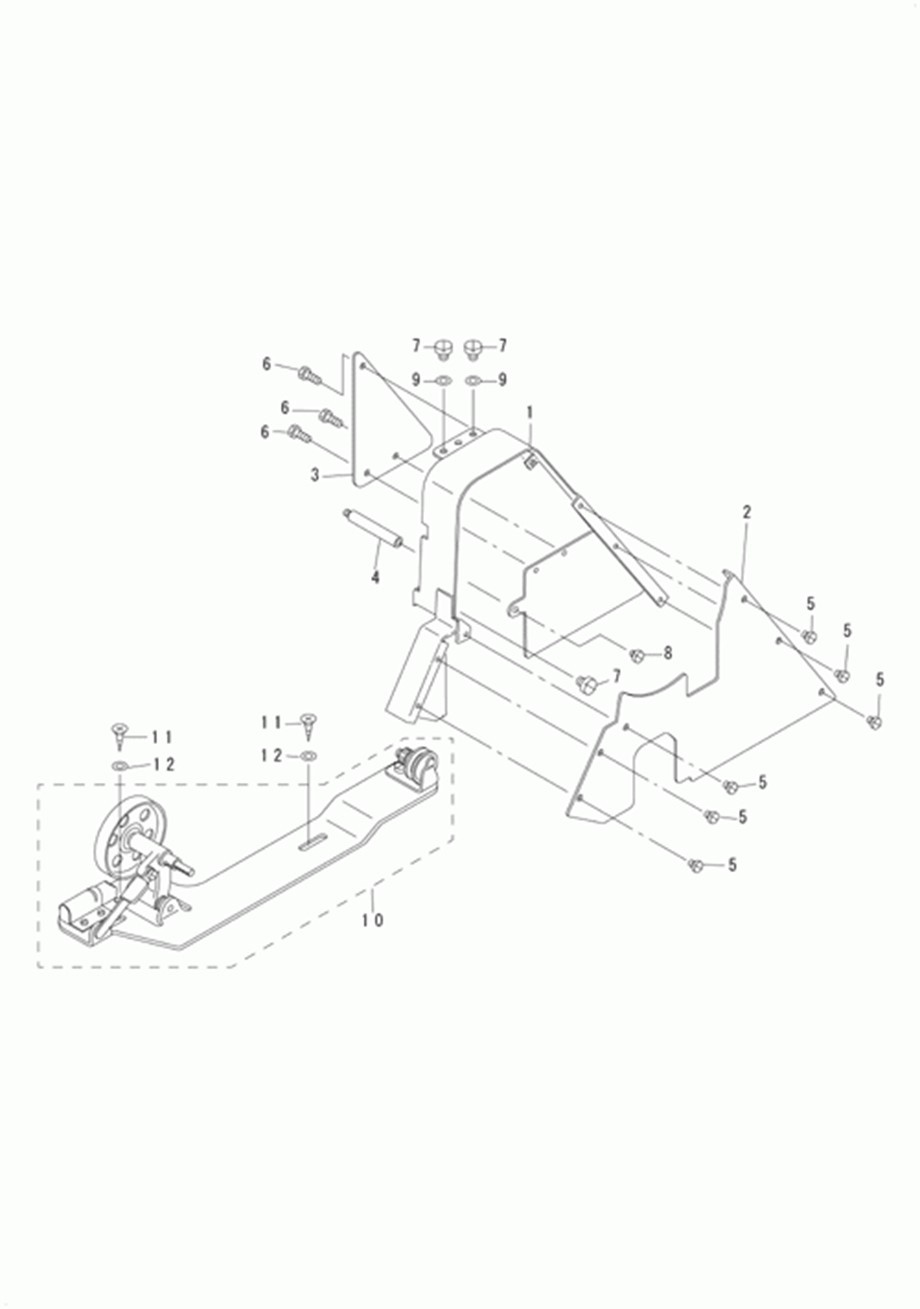 DU-140 - 10.BELT COVER & THREAD WINDER COMPONENTS фото