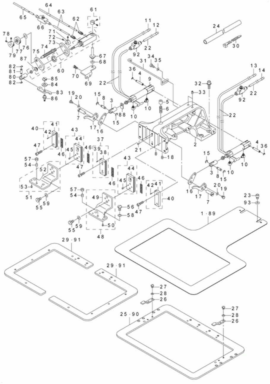 AMS-215D - 10.CLOTH FEED MECHANISM COMPONENTS фото