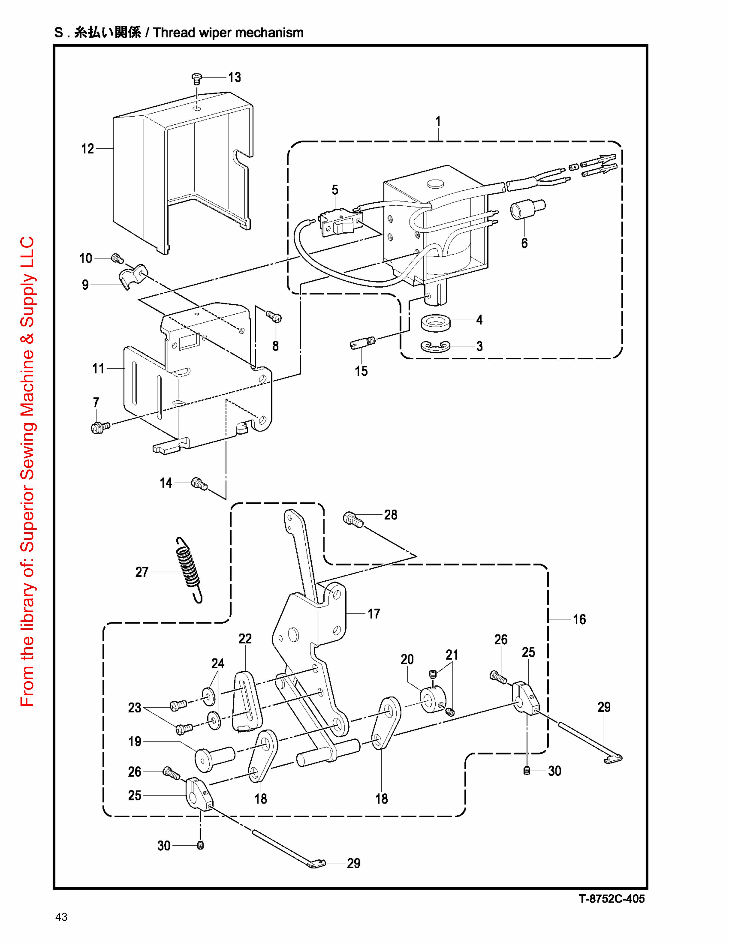 18 THREAD WIPER MECHANISM фото