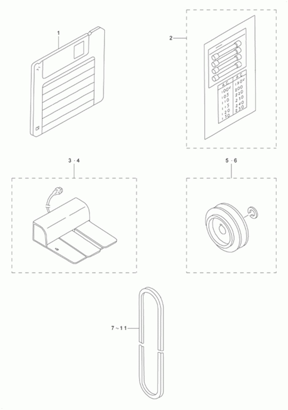 AMS-223C - 22. PEDAL & ELECTRIC EQUIPMENT ACCESSORIE PART COMPONENTS фото