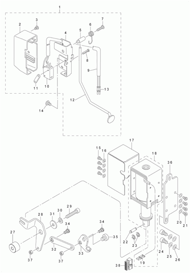 LH-3568ASF - 10.AUTOMATIC REVERSE FEED MECHANISM COMPONENTS (FOR LH-3568-7)