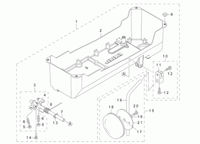 LH-3568ASF - 14.BOTTOM COVER COMPONENTS