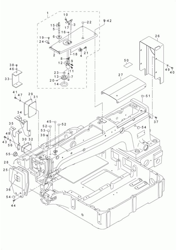 AMS-224C - 1.FRAME & MISCELLANEOUS COVER COMPONENTS (1) фото