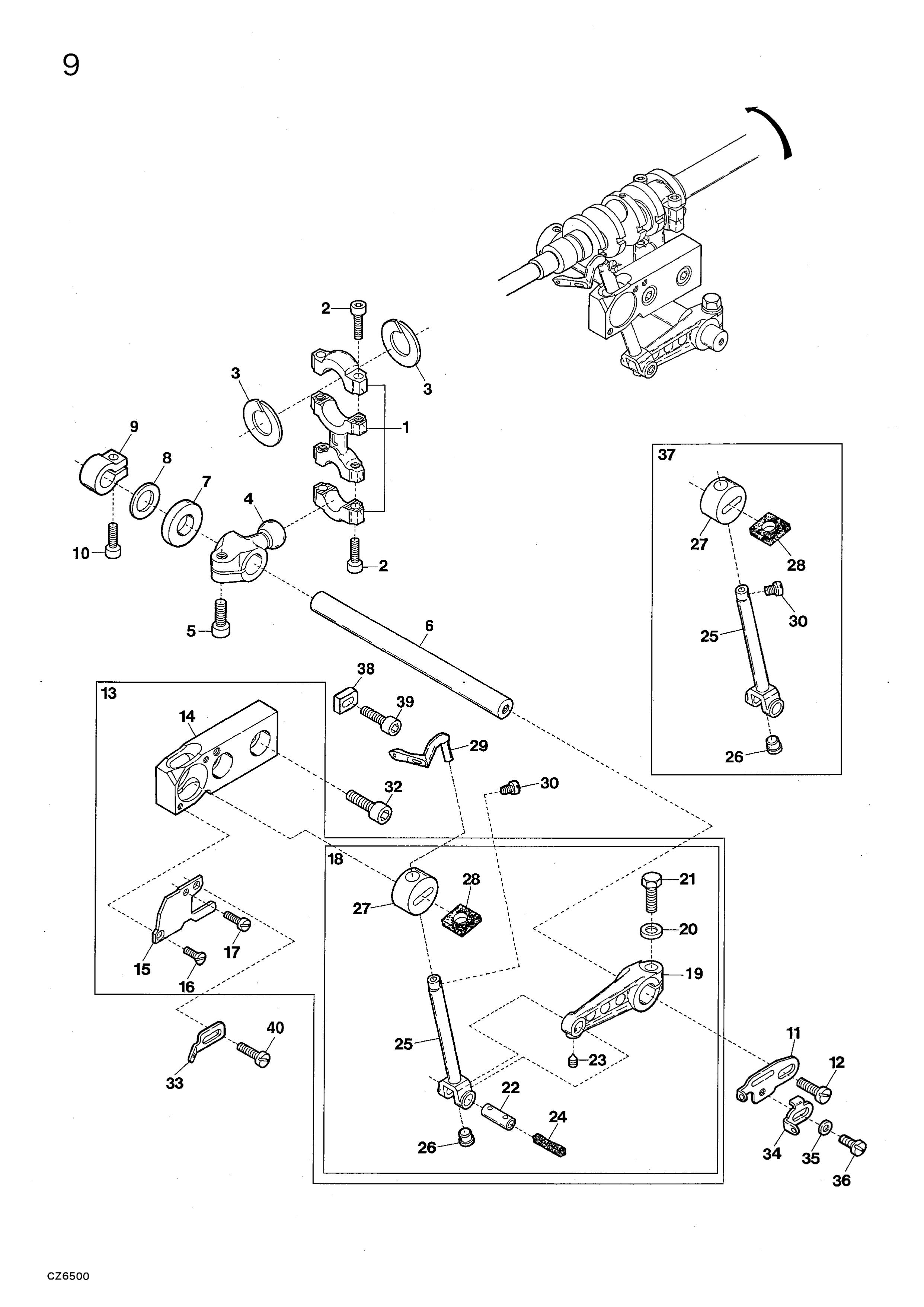 9 UPPER LOOPER DRIVING MECHANISM