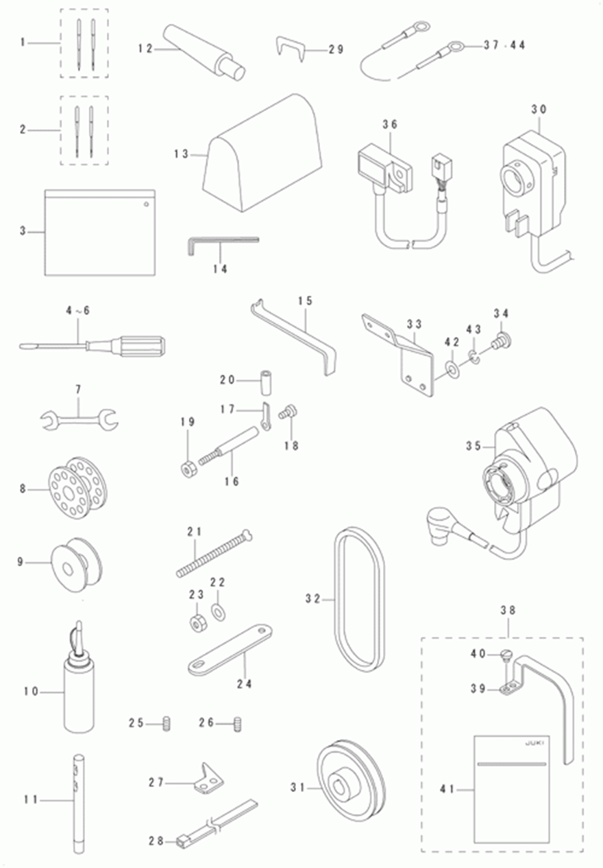 DSC-246 - 14.ACCESSORIES PARTS COMPONENTS фото