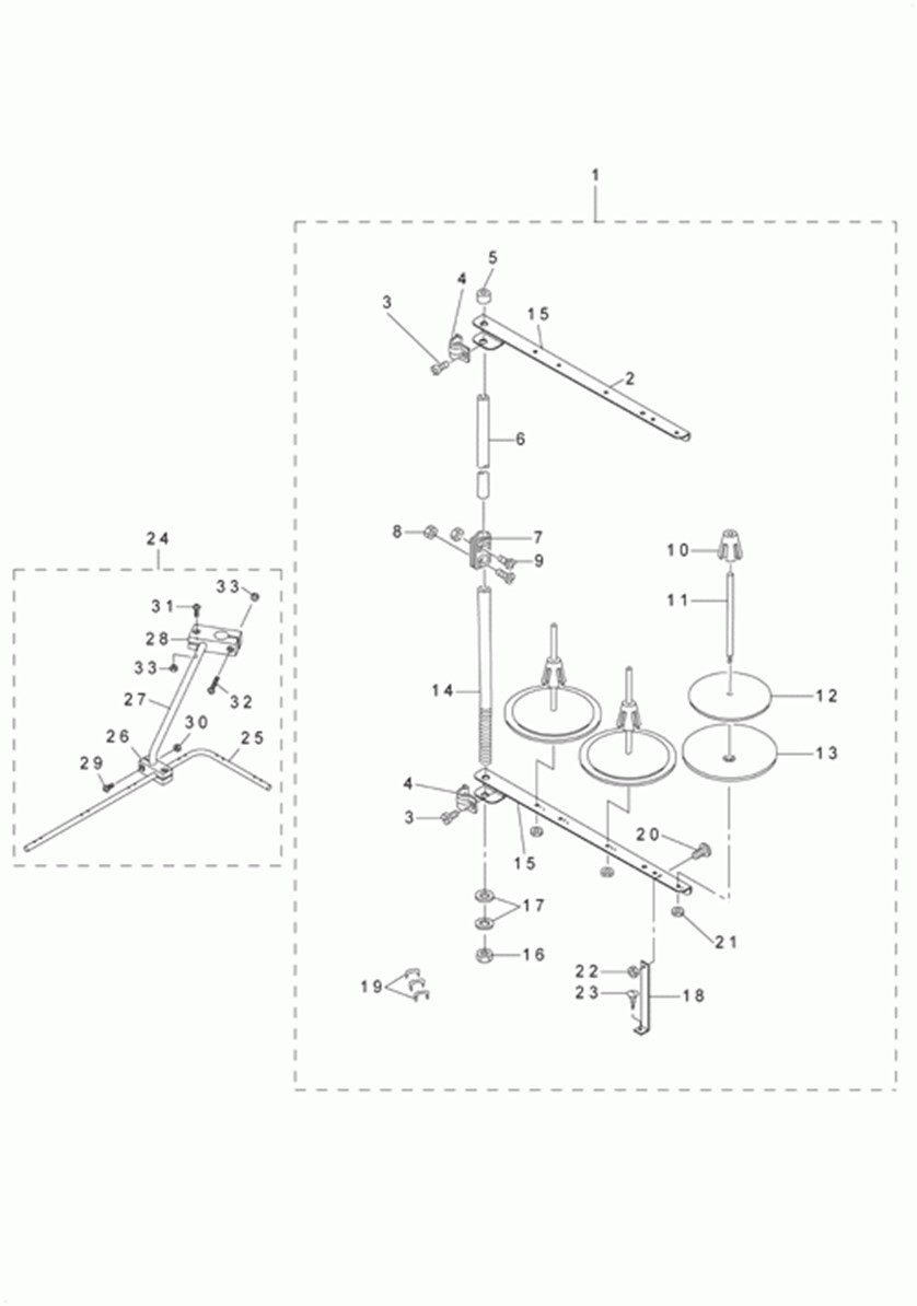 MOL-254 - 27. THREAD STAND COMPONENTS фото