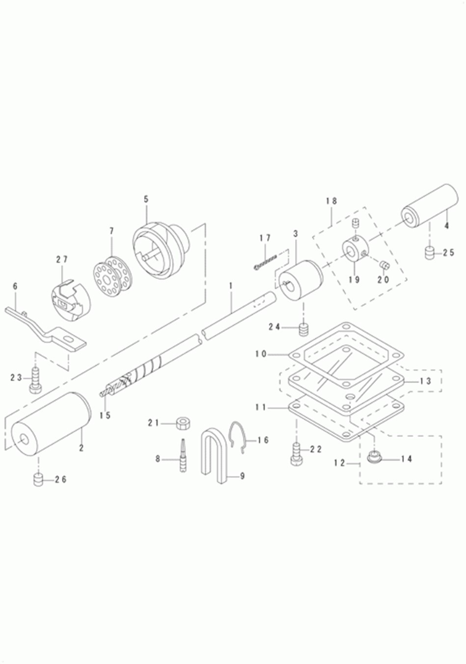 DU-140 - 6.HOOK DRIVING SHAFT COMPONENTS фото