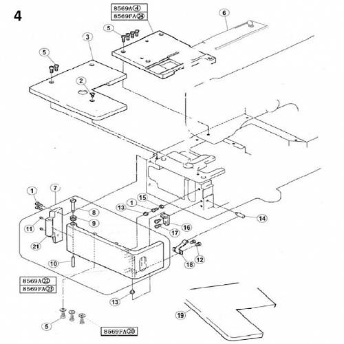 4 Cloth Plate Assemblies