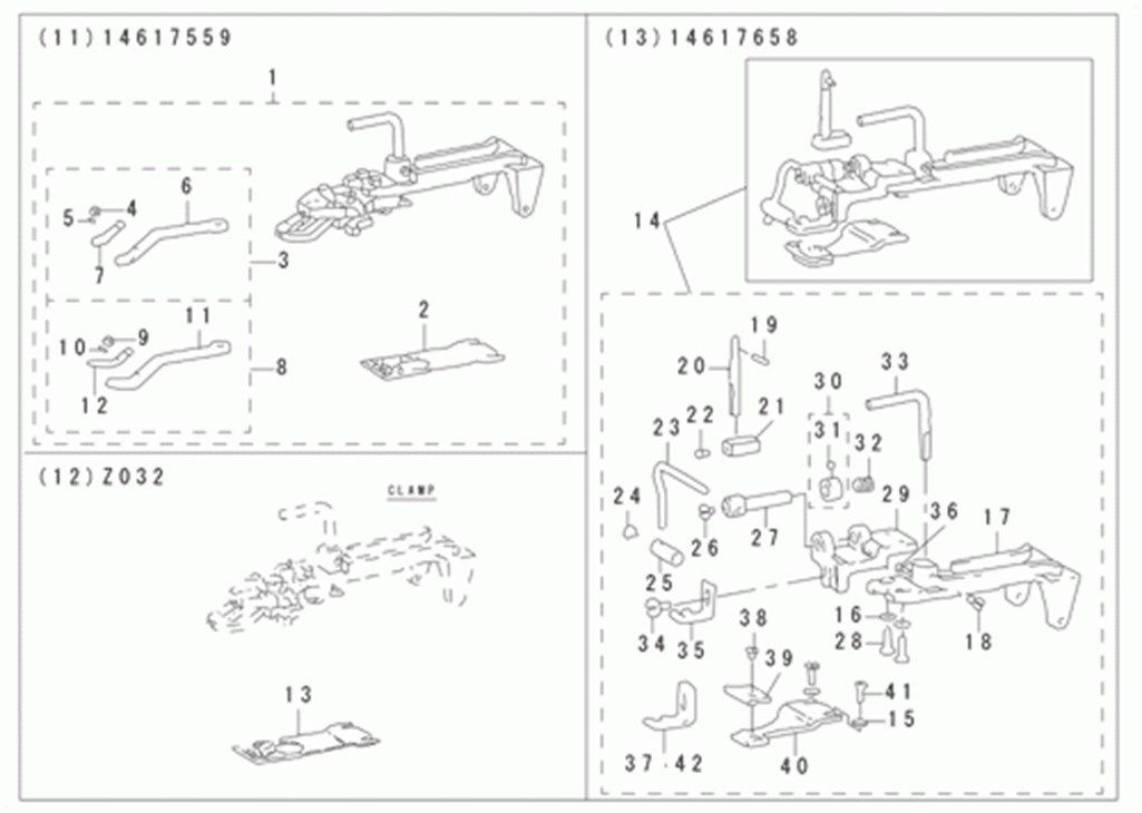 MB-1800ABR10 (с устройством для подачи пуговиц) - 16. ATTACHMENT COMPONENTS FOR MODEL MB-1800 (4) фото