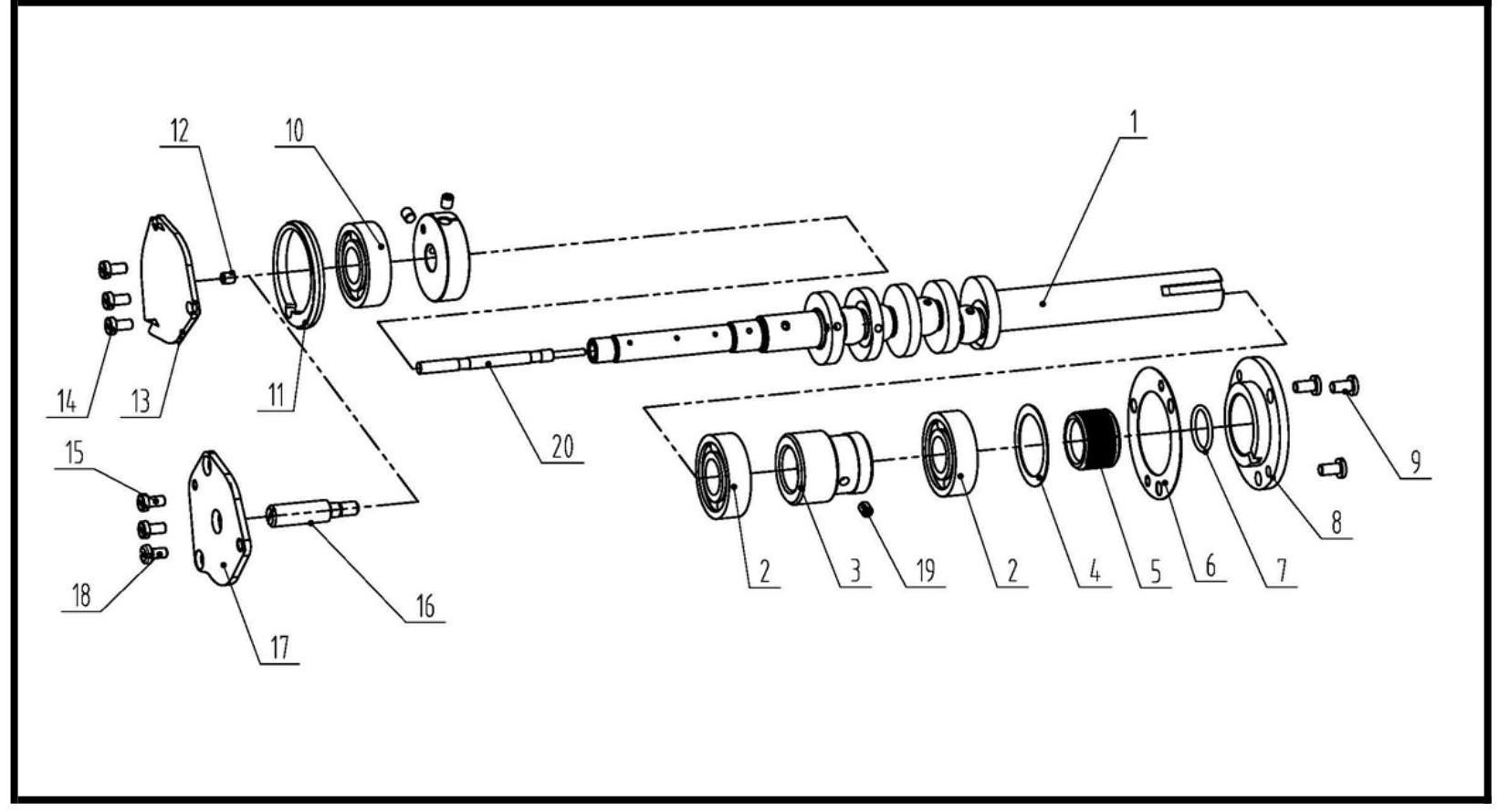 4 MAIN SHAFT ASSEMBLIES