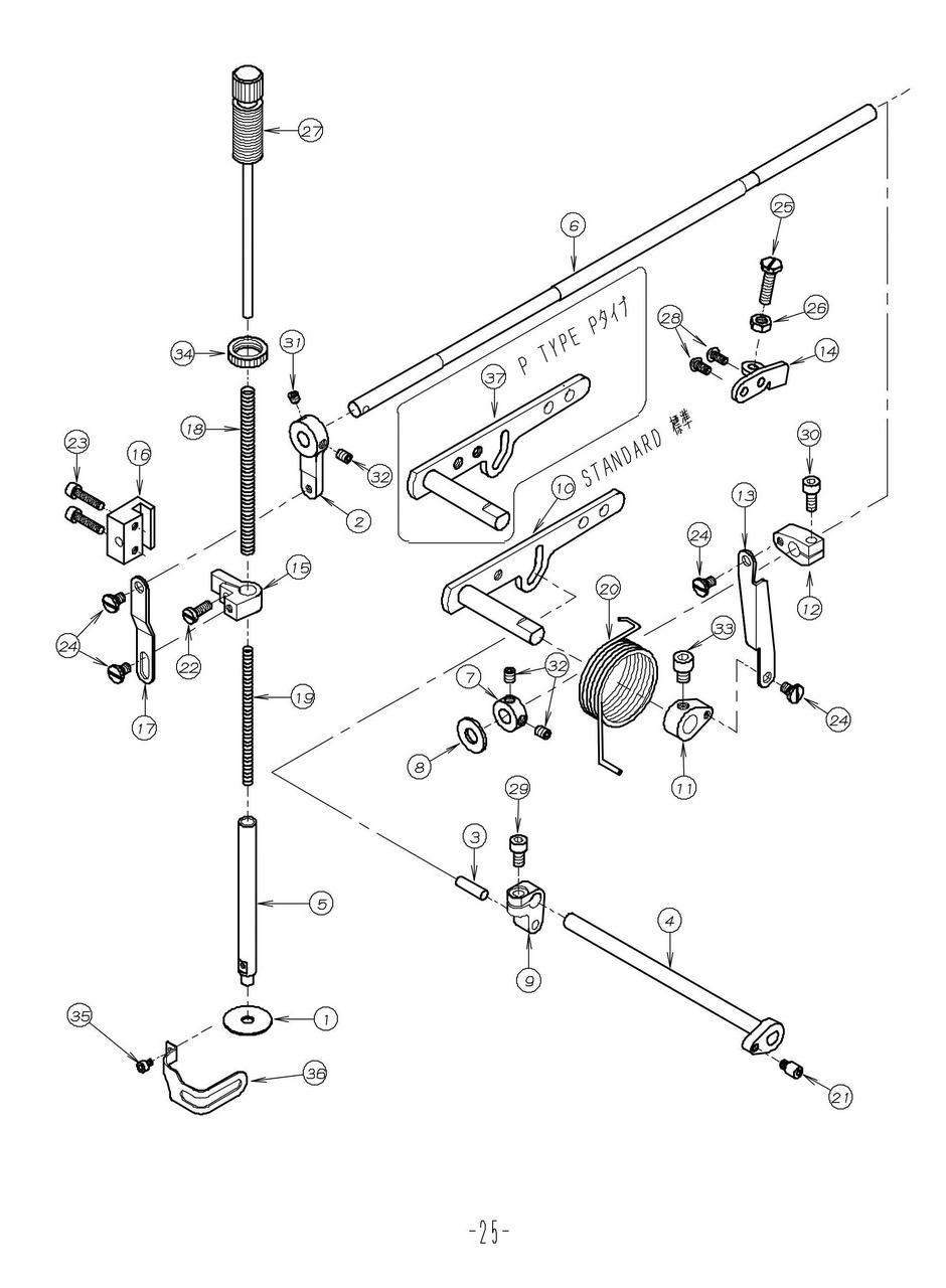 12 PRESSER FOOT MECHANISM