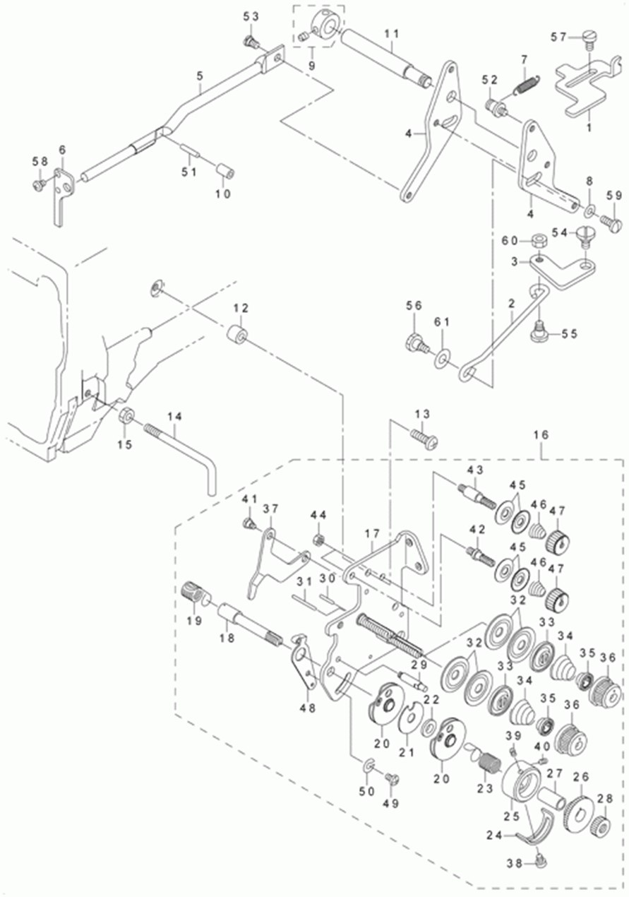 MOL-254 - 7. THREAD TENSION & DISK RISING COMPONENTS фото